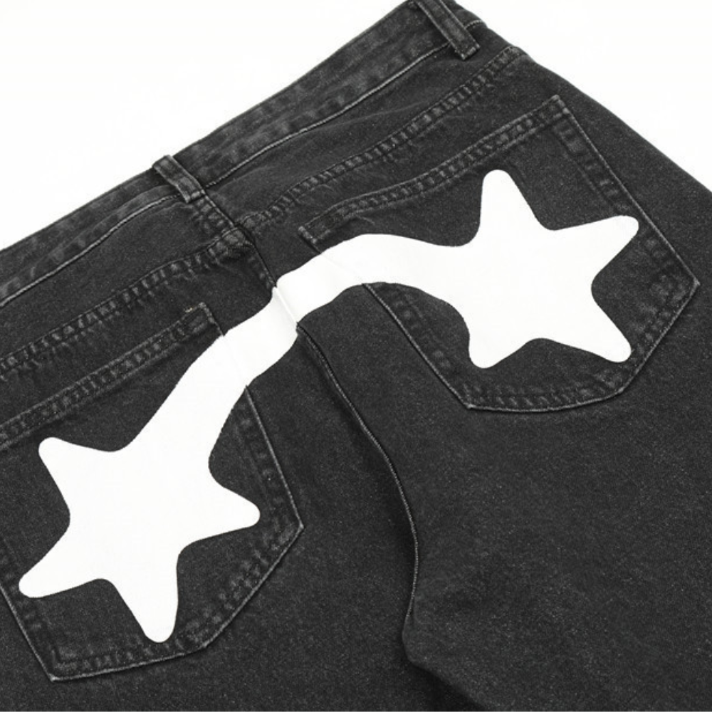 Urban Street Lightning Graphic Jeans