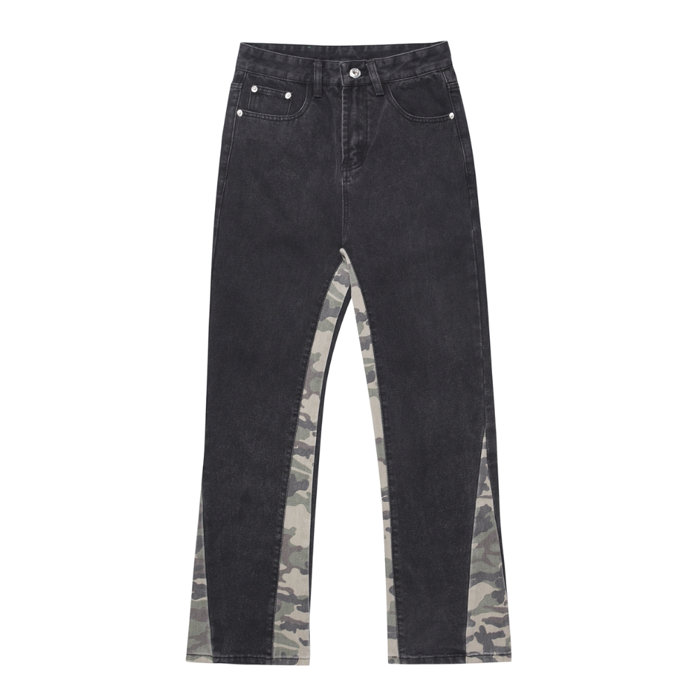 Urban High Street Paneled Contrast Jeans