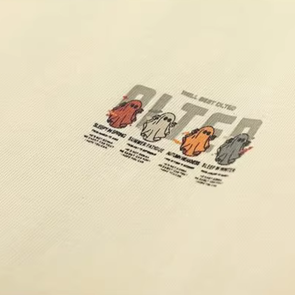 Cartoon Color Ghost Graphic T-shirt