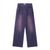 DF |Fading Straight Leg Purple Jeans