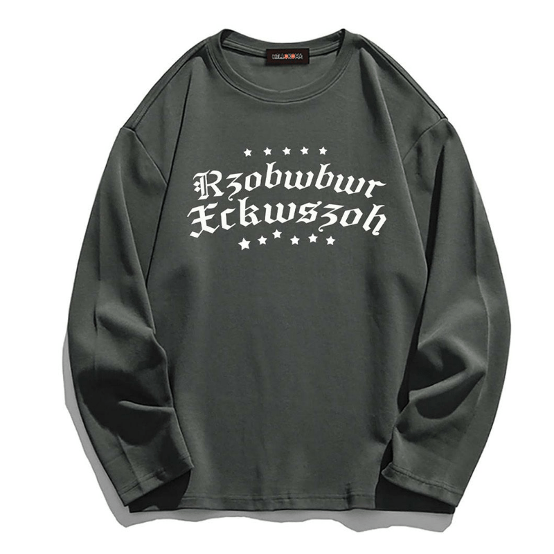 Street Christian Pattern Graphic Sweatshirt