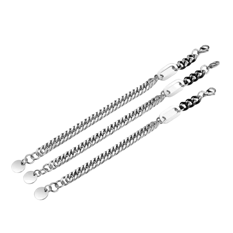 High Street Titanium Retro Hip Hop Bracelet