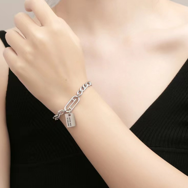 High Street Titanium Retro Hip Hop Bracelet