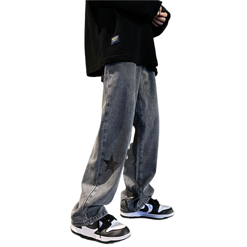 Urban Star Graphic Straight Leg Jeans