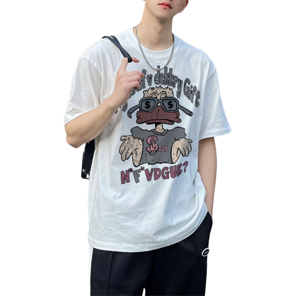 Hip Hop Cartoon Duck T-shirt