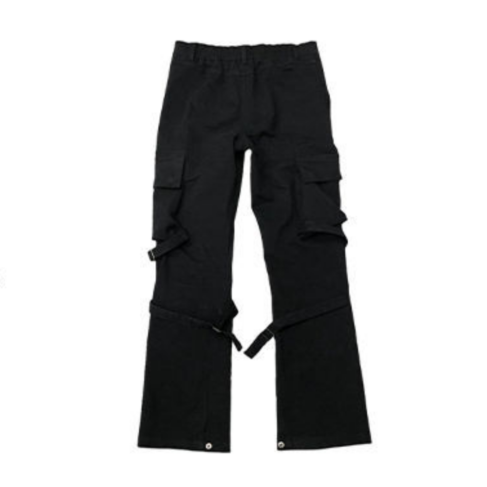 Hip Hop Solid Zip Jeans
