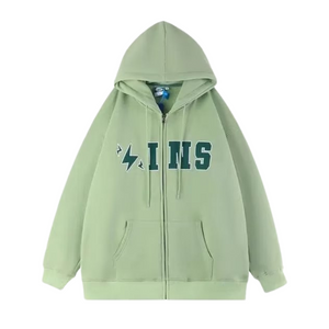 Hip Hop Solid Color Alphabet Hoodie