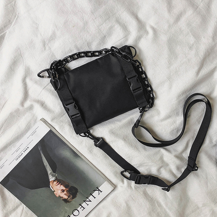 Techwear Chain Cross body Bag