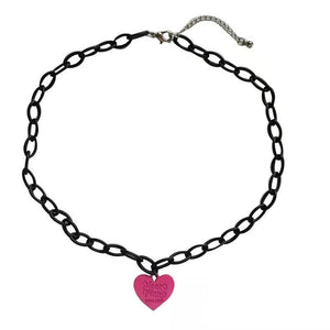 Red Heart Chain Necklace