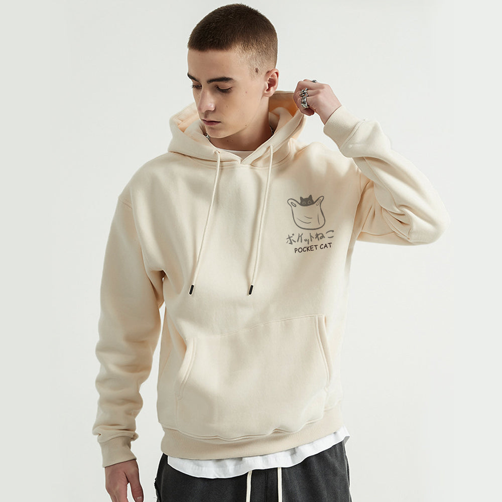 Retro Animation Cat Graphic Hoodie