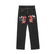 Urban Hip Hop Devil Embroidery Jeans