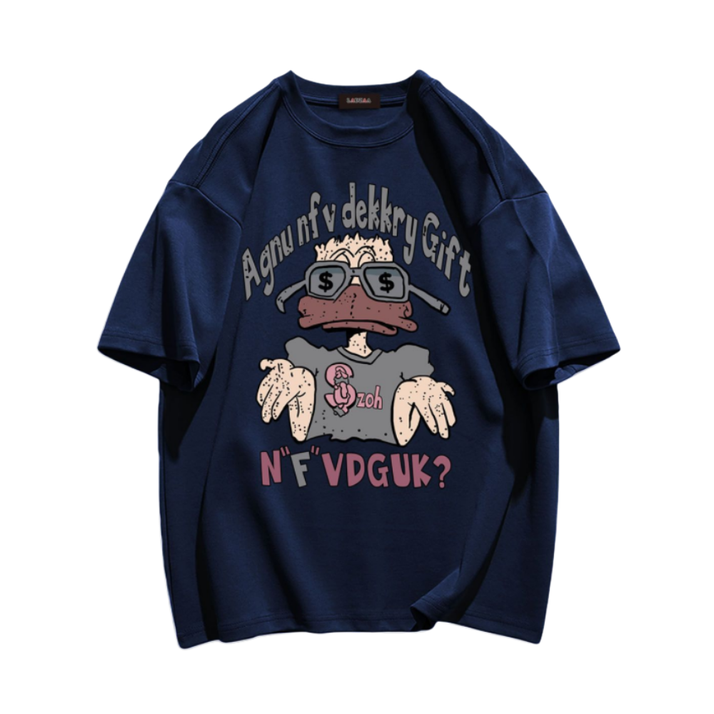 Hip Hop Cartoon Duck T-shirt