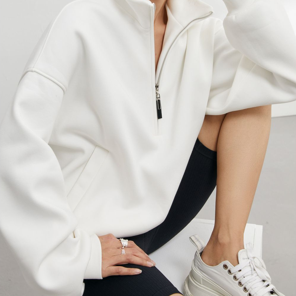Women's Sports Solid Color Sweatshirt