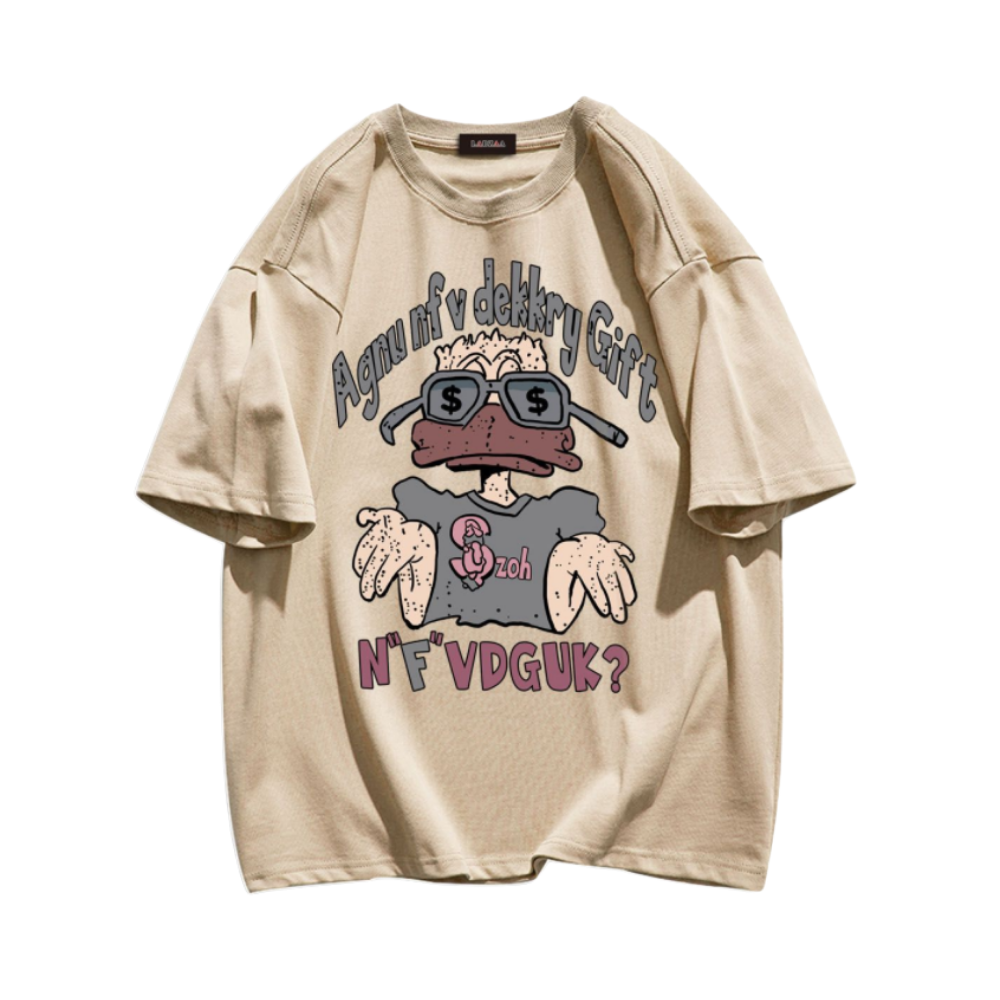 Hip Hop Cartoon Duck T-shirt