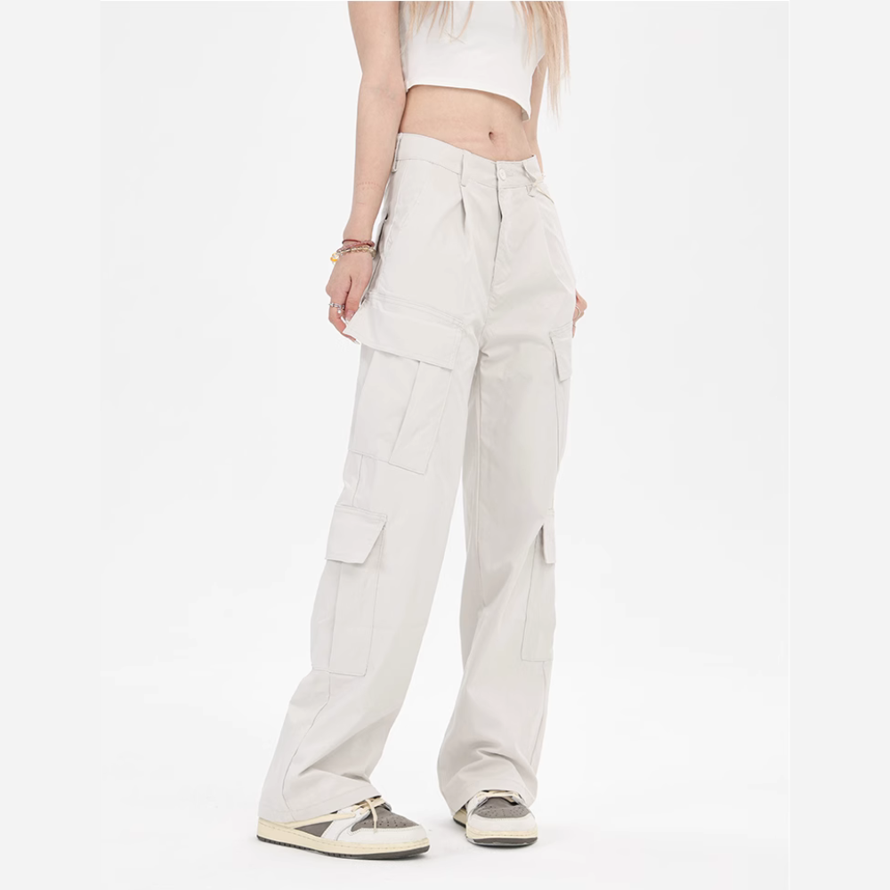 Simple Multi-Pocket Cargo Pants