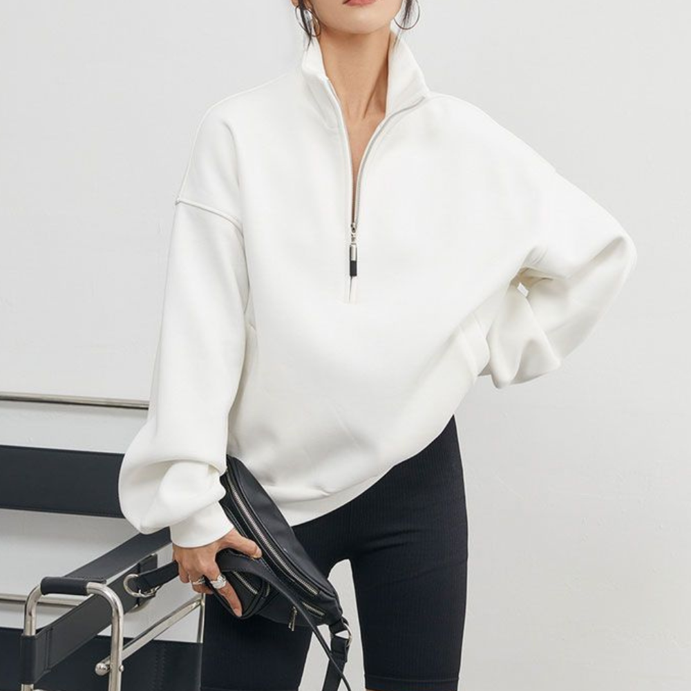 Women's Sports Solid Color Sweatshirt