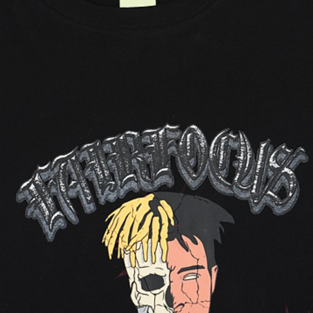 American Dark Skull Print T-shirt