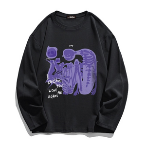 Dark Skull Crewneck Long Sleeve Shirt