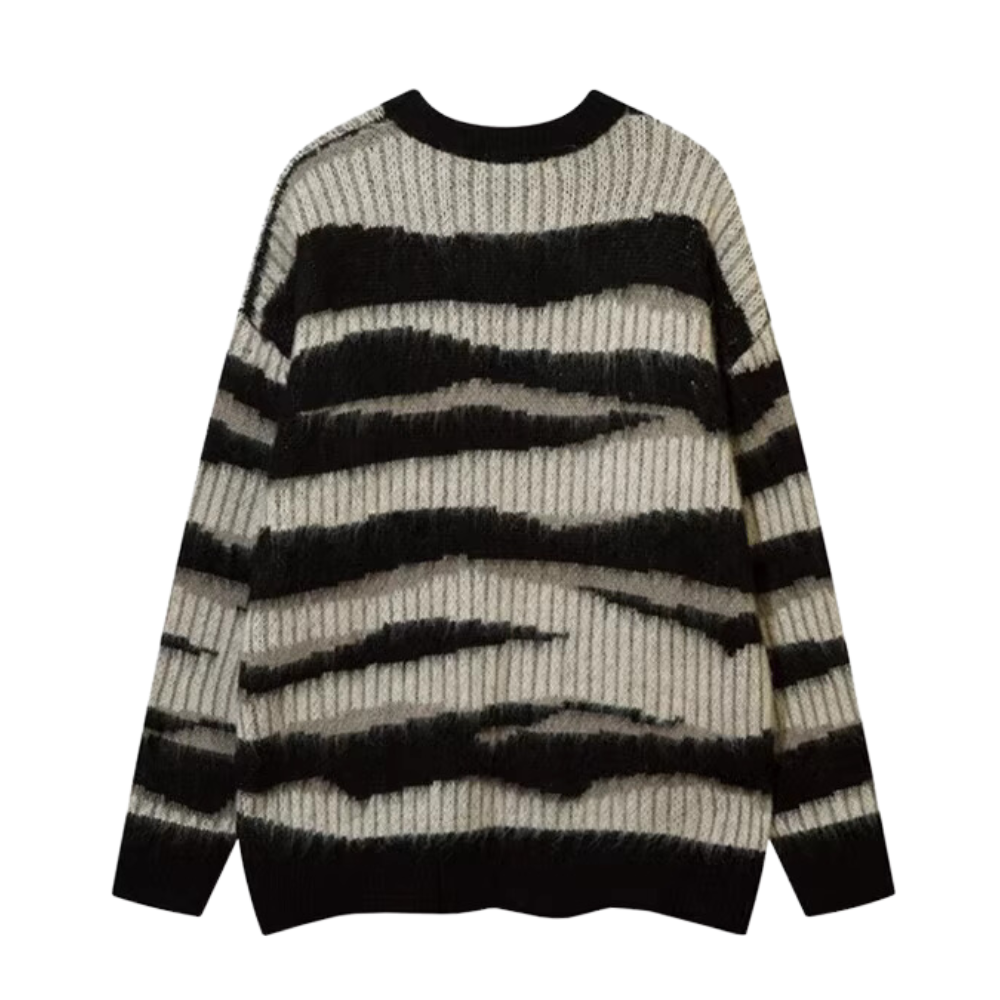 Women's Vintage Mohair Striped Sweater