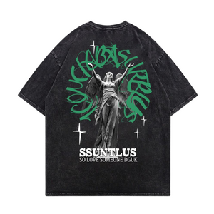 Street Angel Graphic Washed T-Shirt