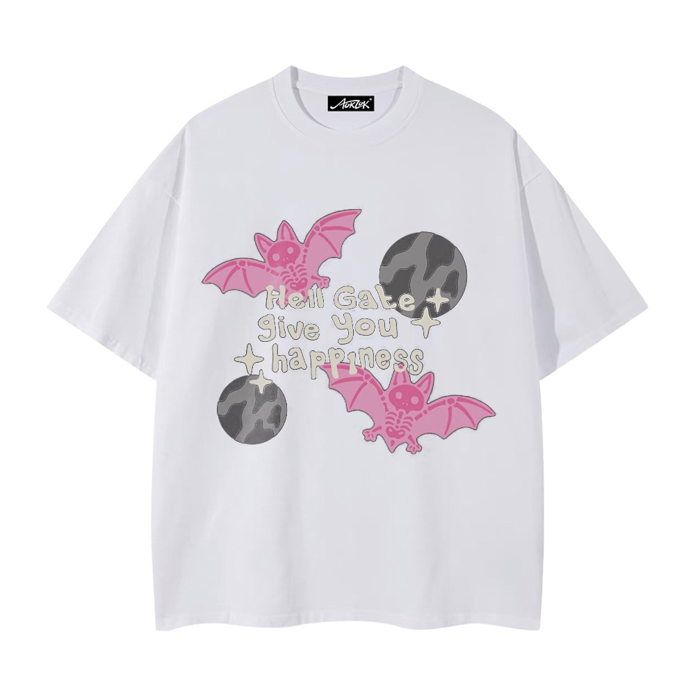 American Skeleton Flying Bat T-shirt