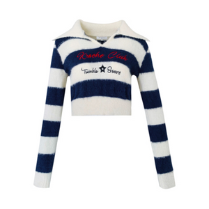 Women's Contrast Striped Sweater