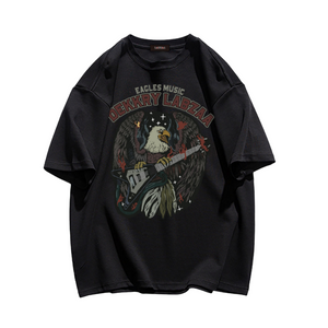 American Street Eagles Print T-shirt