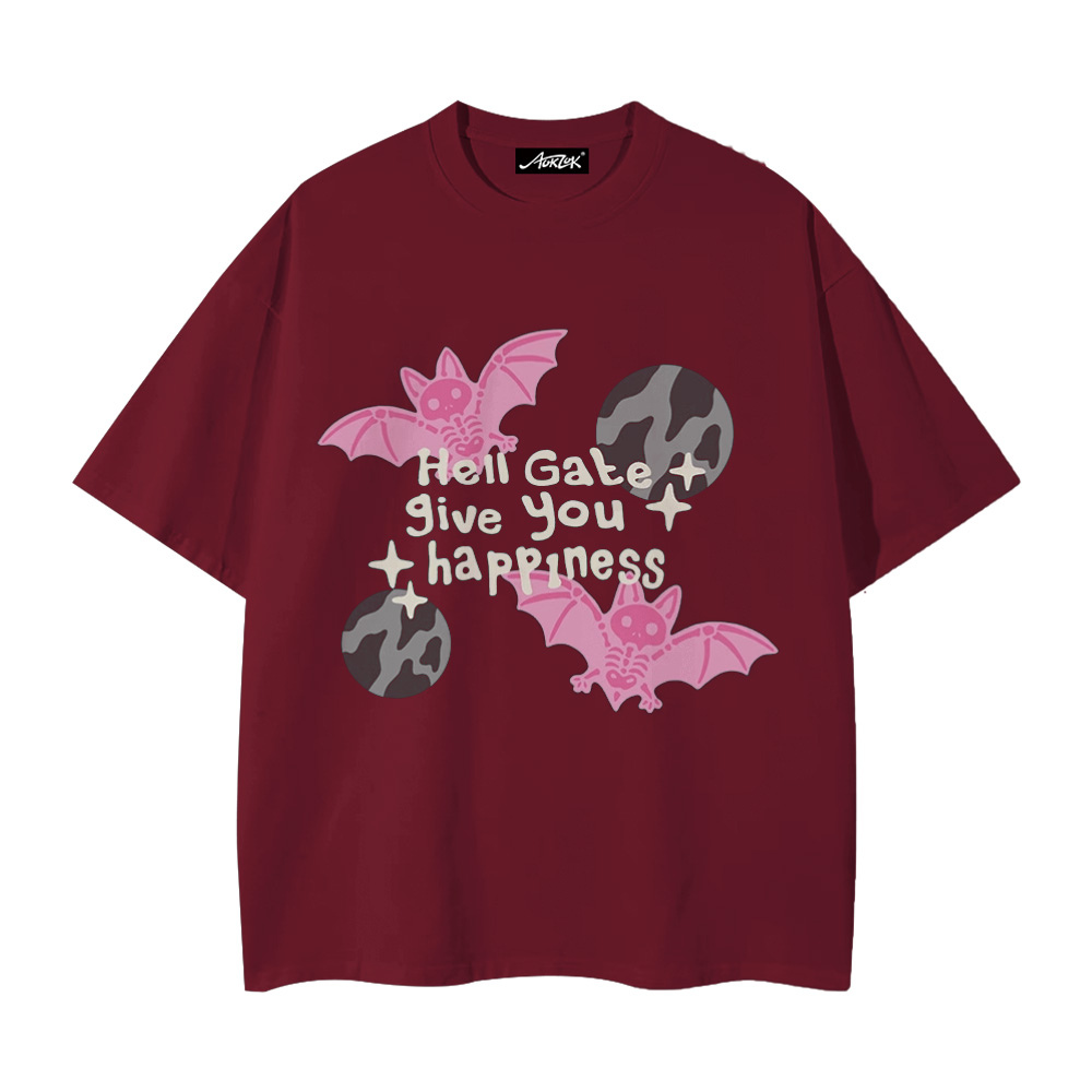 American Skeleton Flying Bat T-shirt