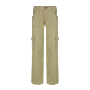 Women's Casual Solid Color Cargo Pants