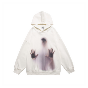 Urban Phantom Figure Graphic Hoodie