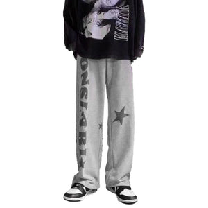 Letter Print Loose Sweatpants