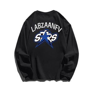 【Subscription】Casual Stars Letter Print Sweatshirt