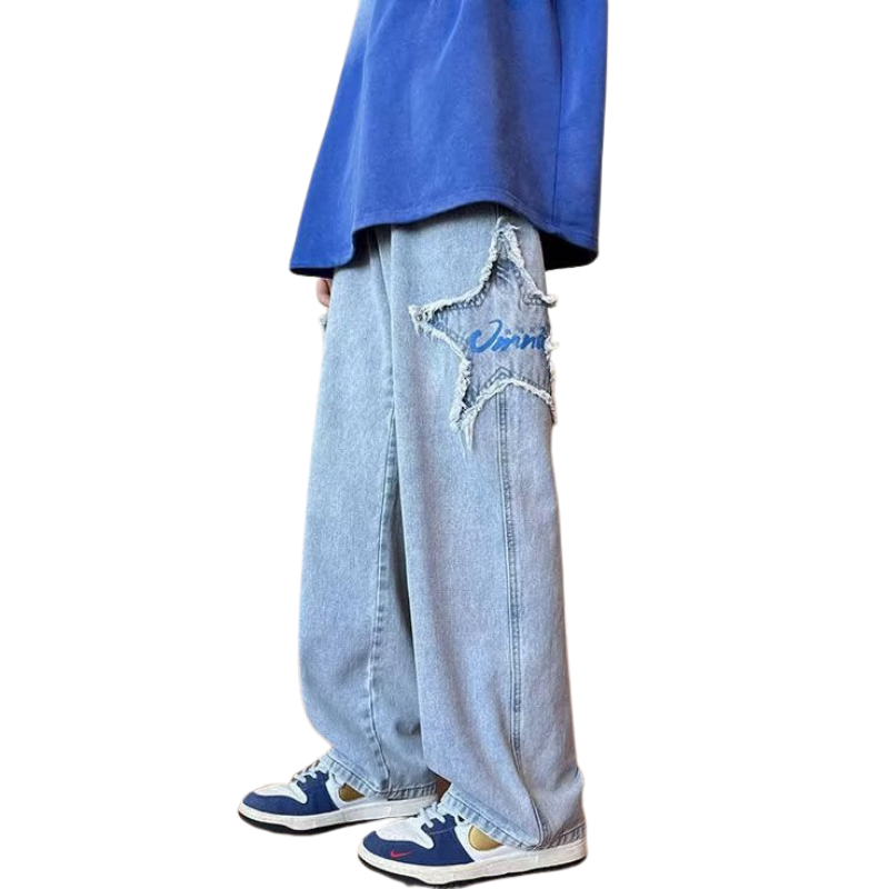 BAGGOUT Street Star Patchwork Baggy Jeans