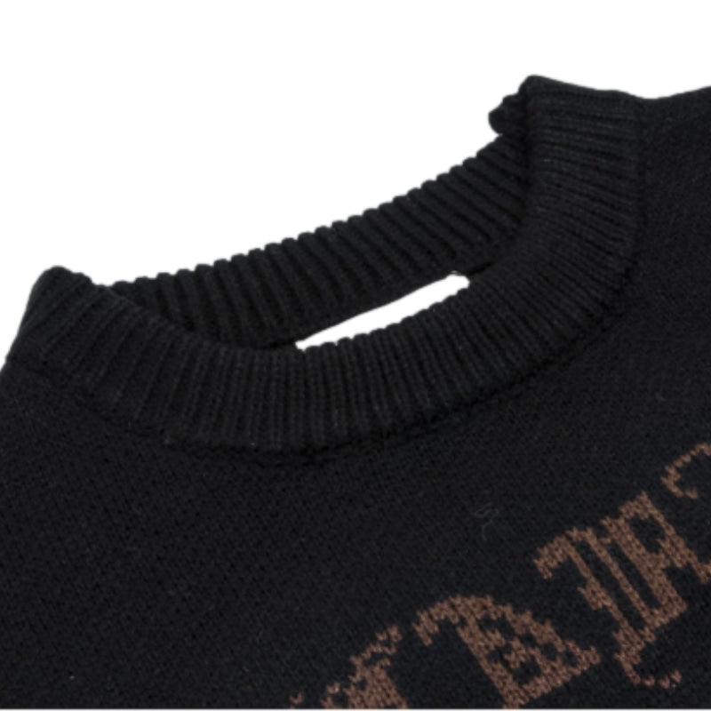 OOC' High Street Skeleton Embroidery Sweater