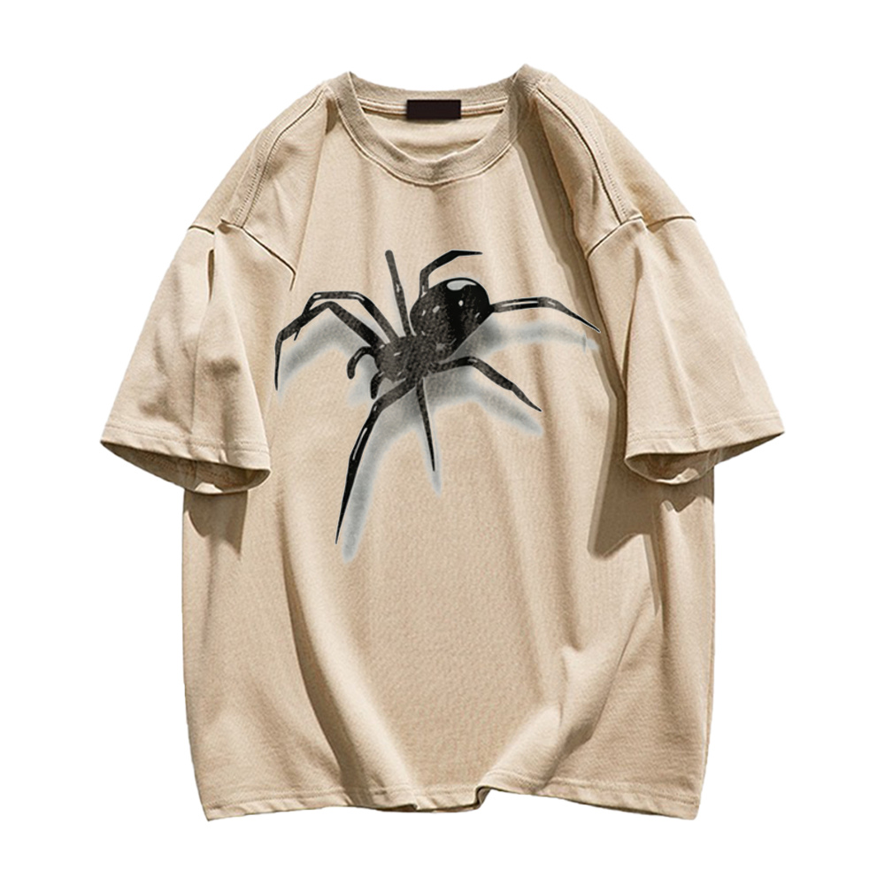 Simple Versatile Spider Cotton T-shirt