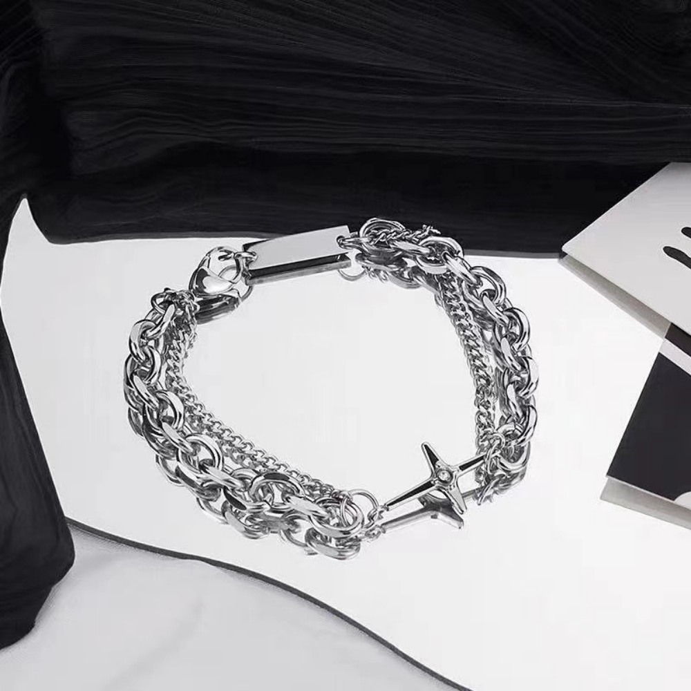 Cross Star-studded Bracelet