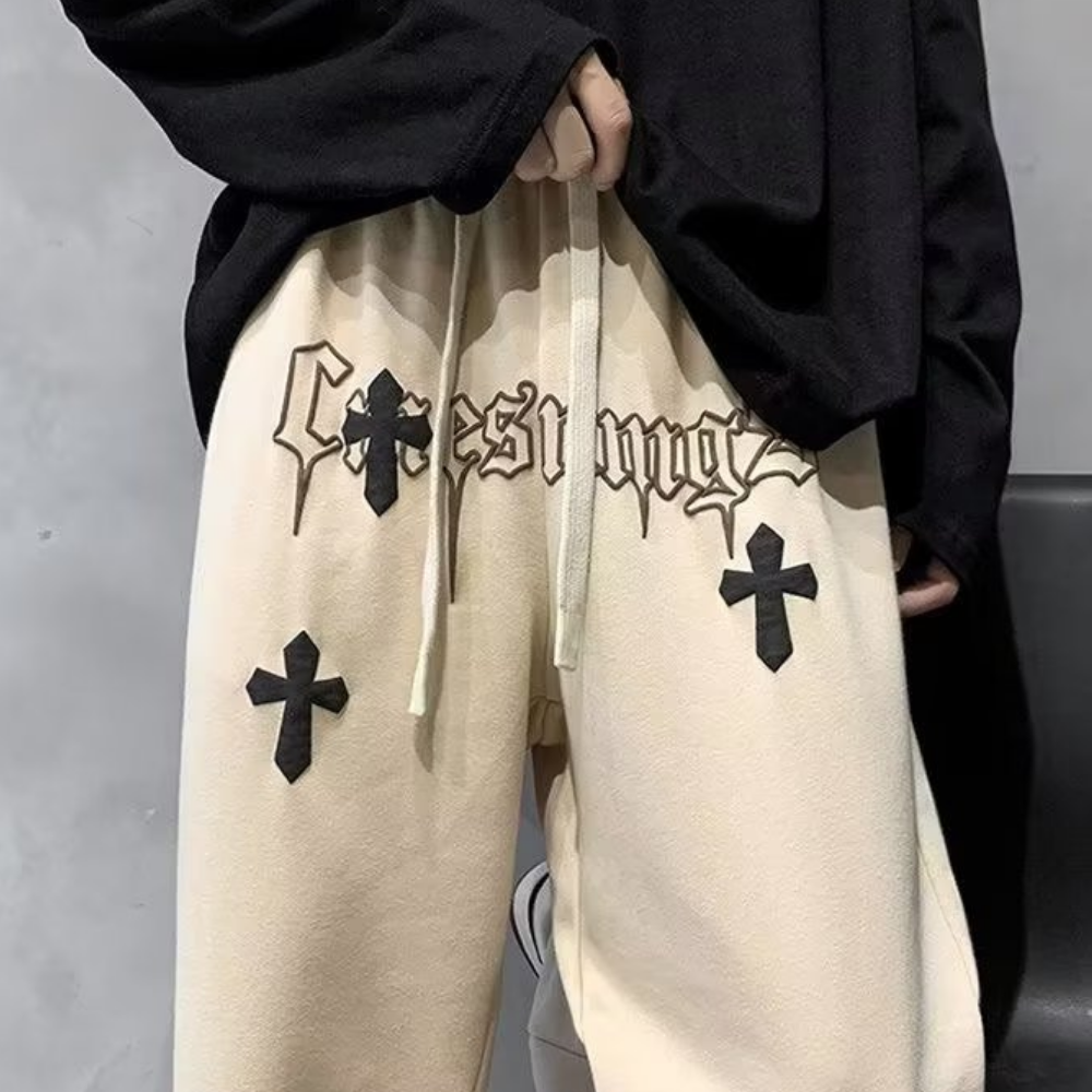 Hip Hop Cross Trendy Alphabet Sweatpants
