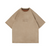 American Letter Embroidery Suede T-Shirt