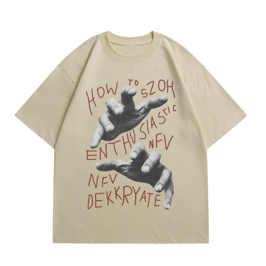 Vintage Street Letter Graphic T-shirt