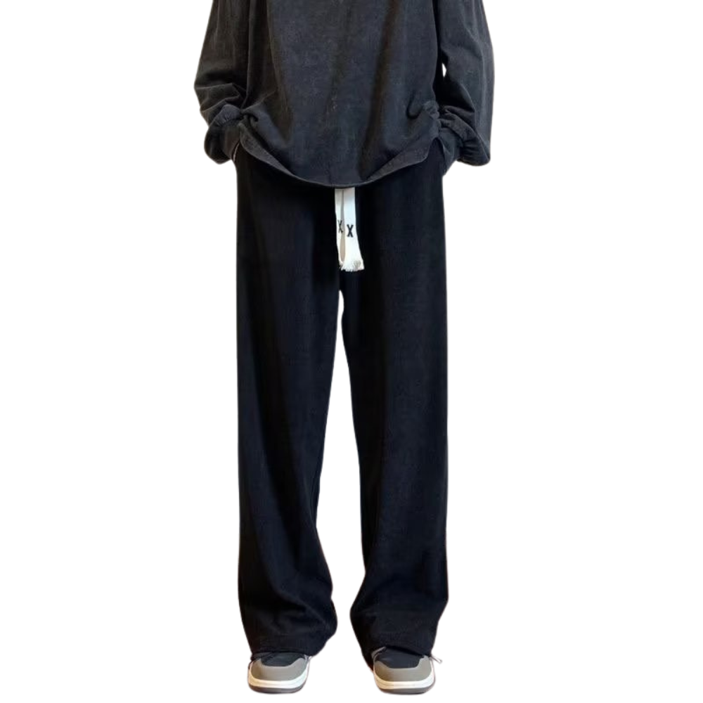 Solid Color Drawstring Sweatpants