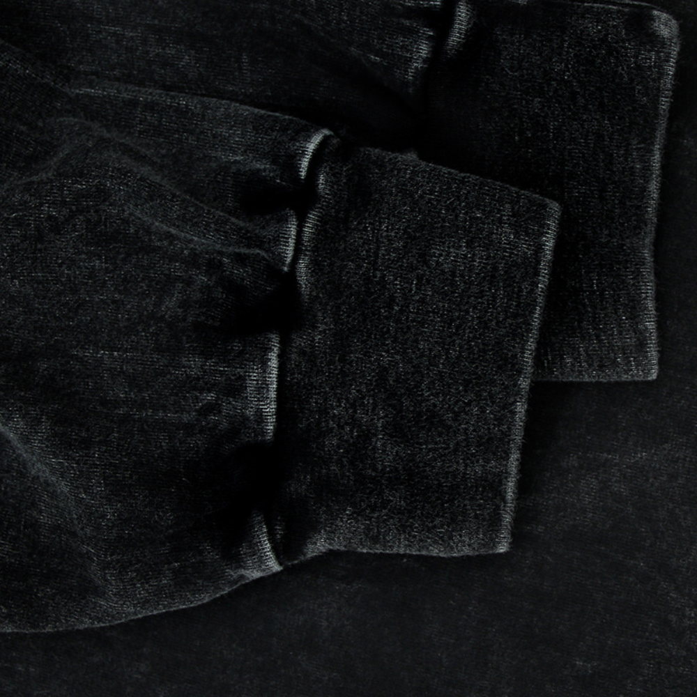 American Eagle Black Acid Washed Sweatshirt