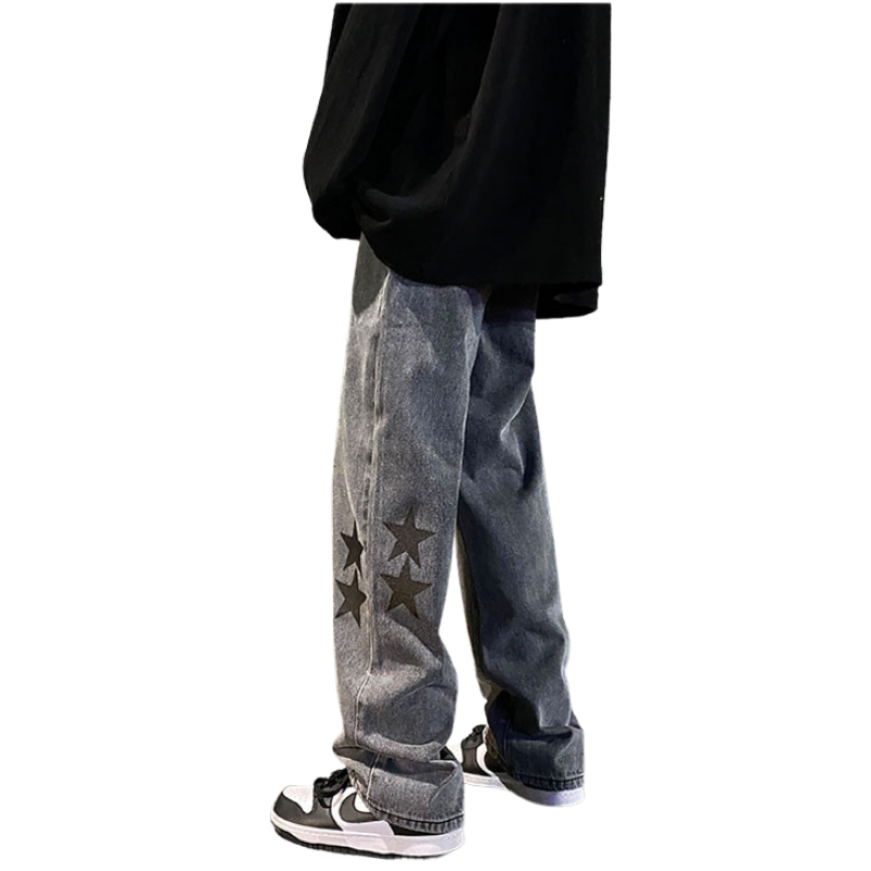 Urban Star Graphic Straight Leg Jeans