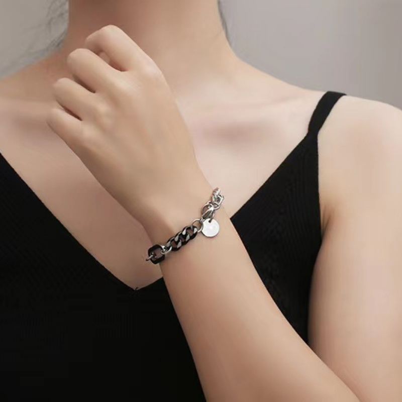 High Street Titanium Retro Hip Hop Bracelet