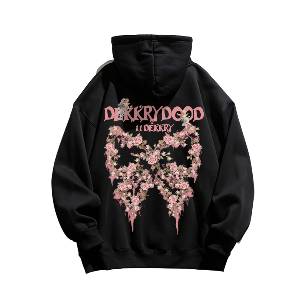 High Street Letter Pink Bow Hoodies