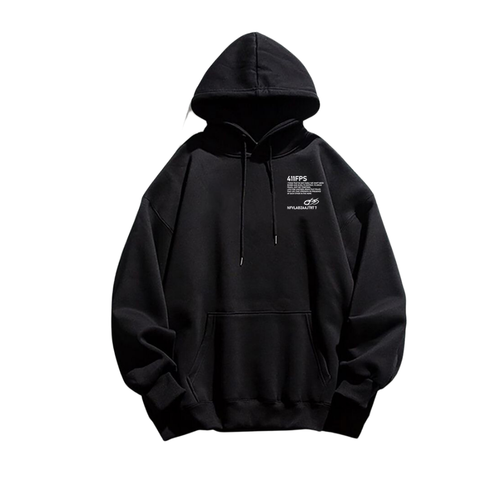 Urban Floral Graphic Cotton Hoodie
