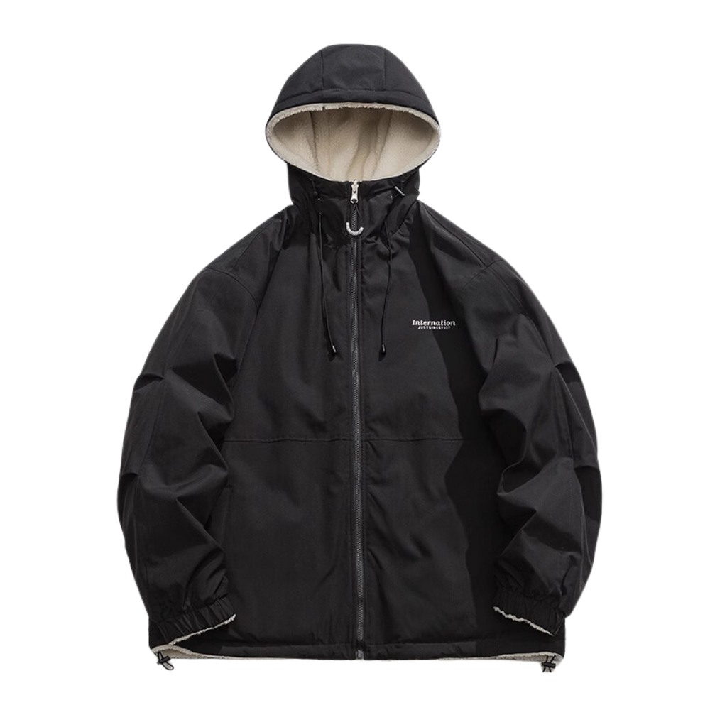 Women's Versatile Reversible Hooded Coat