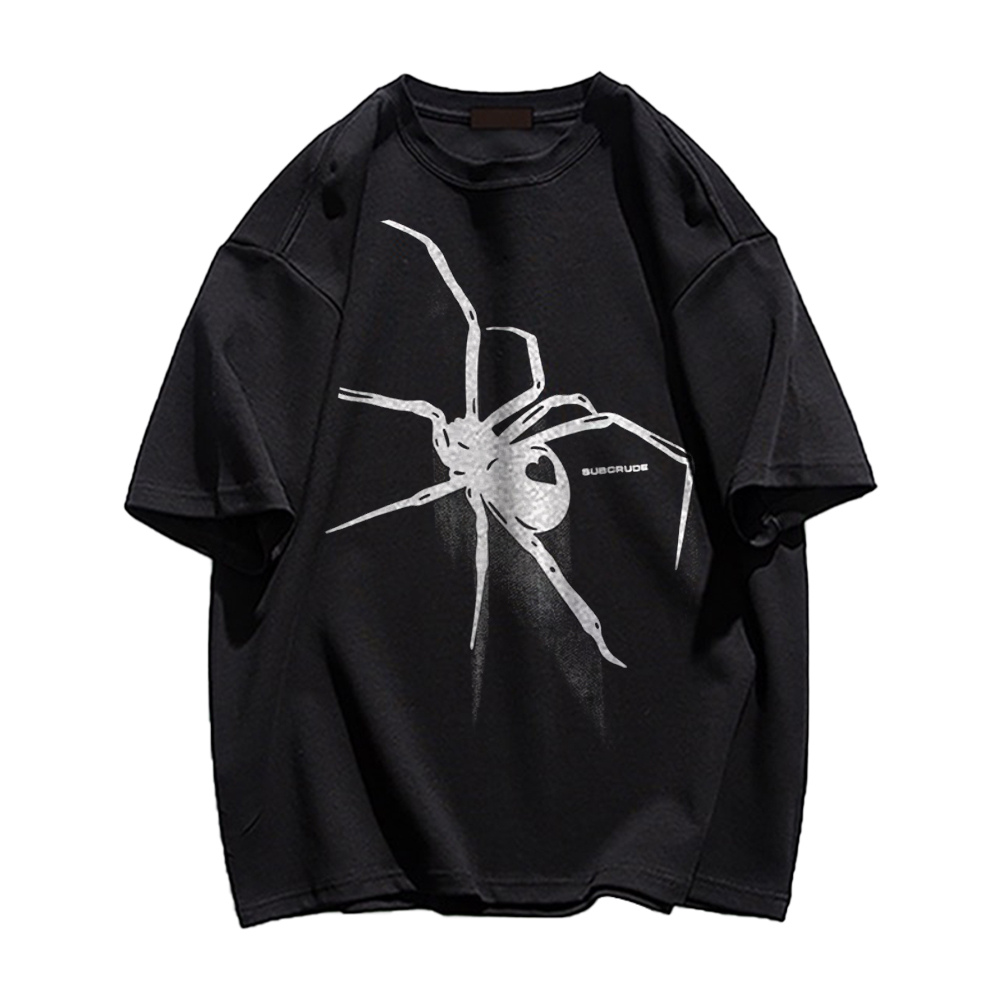 Simple Spider Print T-Shirt