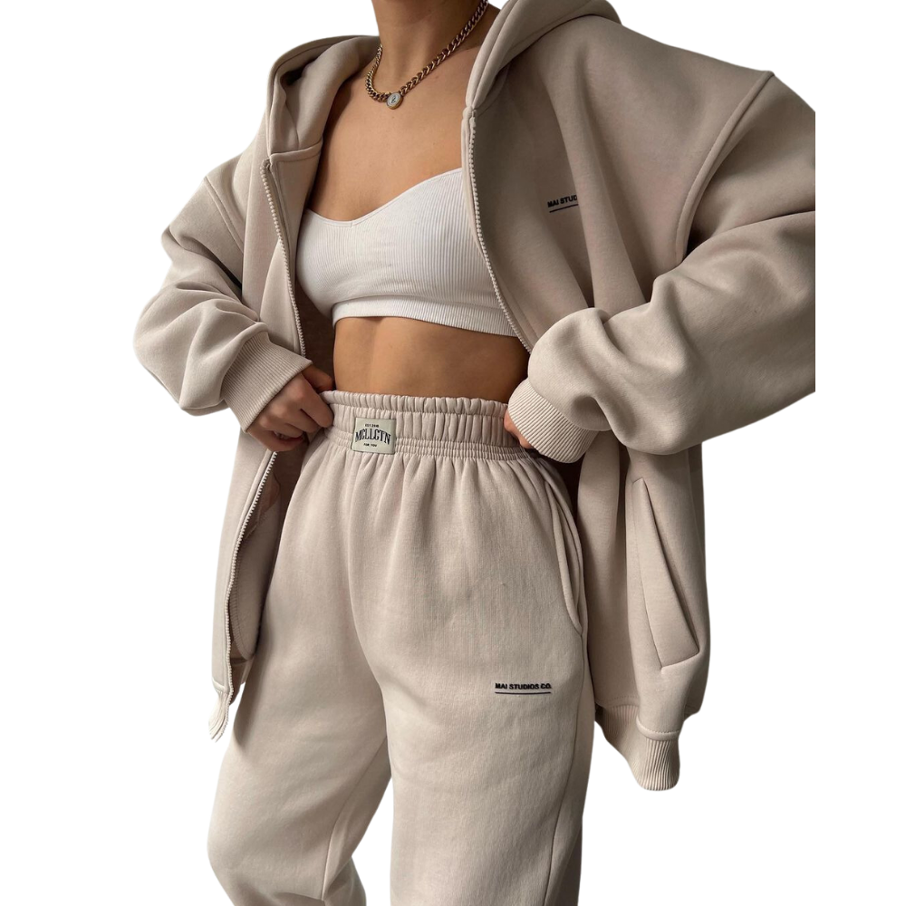 Women's Versatile Solid Color Sports Suit
