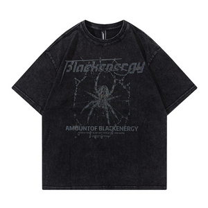 Dark Large Spider Washed T-shirt