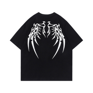 Urban Skeleton Wing Graphic T-Shirt